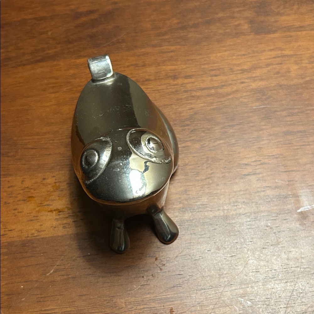 Silver Frog Candle Holder